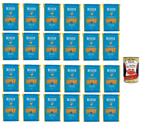 De Cecco Internationale Nudeln De Cecco Pasta Fusilli Lunghi Bucati n°5 100% Italienisch Nudeln 24x 500g + Italian Gourmet Polpa 400g 8001250120052