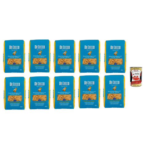 De Cecco Penne Piccole Rigate N°177 100% Italienisch Pasta Nudeln 10x 500 g Internationale Nudeln Original