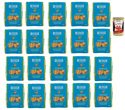 De Cecco Internationale Nudeln De Cecco Rigatoni N°26, 100% Italienisch Pasta Nudeln 20x 500g + Italian Gourmet Polpa 400g 8001250120267