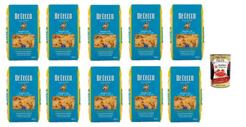 De Cecco Internationale Nudeln De Cecco Rombi N°121, 100% Italienisch Pasta Nudeln 10x 500g + Italian Gourmet Polpa 400g 8001250121219