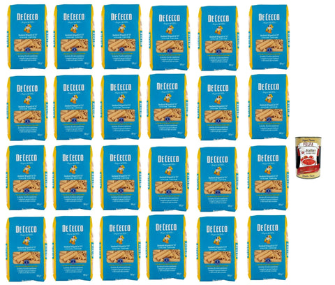 De Cecco Internationale Nudeln De Cecco Sedani Rigati N°57, 100% Italienisch Pasta Nudeln 24x 500g + Italian Gourmet Polpa 400g 8001250120571