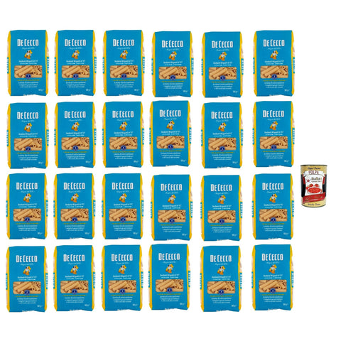 De Cecco Sedani Rigati N°57, 100% Italienisch Pasta Nudeln 24x 500 g Internationale Nudeln Original