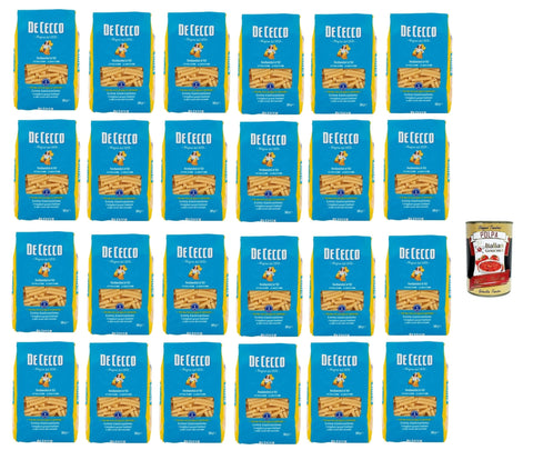 De Cecco Internationale Nudeln De Cecco Sedanini N°61, 100% Italienisch Pasta Nudeln 24x 500g + Italian Gourmet Polpa 400g 8001250120618