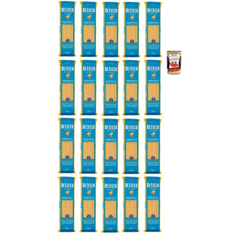 De Cecco Spaghettini N°11 100% Italienisch Pasta Nudeln 20x500 g italienisch Original + kostenlos Polpa 400 g