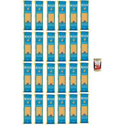 De Cecco Internationale Nudeln De Cecco Spaghettini N°11 100% Italienisch Pasta Nudeln 24x 500g Original italienisch inkl. Italian Gourmet Polpa 400g 8001250120113