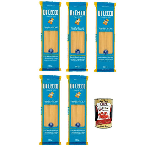 De Cecco Internationale Nudeln De Cecco Spaghettini N°11 100% Italienisch Pasta Nudeln 5x 500 g Internationale Nudeln Original 8032804040014