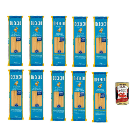 De Cecco Spaghettoni Grandi N°414, 100% Italienisch Pasta Nudeln 10x 500 g Internationale Nudeln Original
