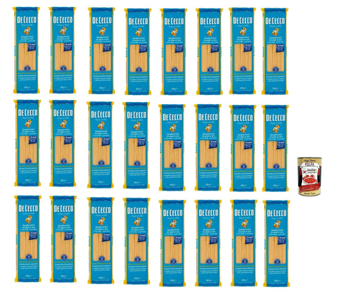 De Cecco Internationale Nudeln De Cecco Spaghettoni Grandi N°414, 100% Italienisch Pasta Nudeln 24x 500g + Italian Gourmet Polpa 400g 8001250013927