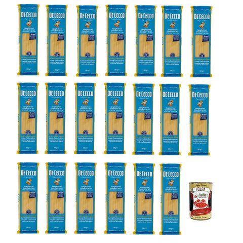 De Cecco Spaghettoni quadrati N°413, 100% Italienisch Pasta Nudeln 20x 500 g Internationale Nudeln Original