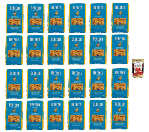 De Cecco Internationale Nudeln De Cecco Tortiglioni N°23, 100% Italienisch Pasta Nudeln 24x 500g + Italian Gourmet Polpa 400g 8001250120236