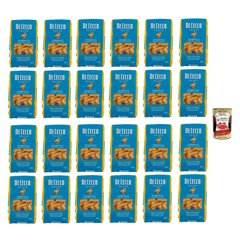 De Cecco Tortiglioni N°23, 100% Italienisch Pasta Nudeln 24x 500 g Internationale Nudeln Original