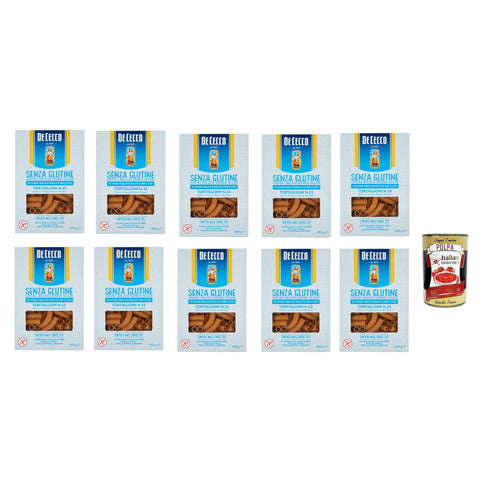 De Cecco Tortiglioni senza Glutine No.23, Glutenfrei, 100% Pasta Nudeln gluten 1 Stk Original italienisch