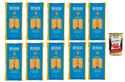 De Cecco Internationale Nudeln De Cecco Tripoline N°3, 100% Italienisch Pasta Nudeln 10x 500g + Italian Gourmet Polpa 400g 8001250120038