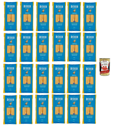 De Cecco Internationale Nudeln De Cecco Tripoline N°3, 100% Italienisch Pasta Nudeln 24x 500g + Italian Gourmet Polpa 400g 8001250120038