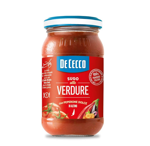 De Cecco Kochsaucen & Pesto De Cecco sugo alle Verdure fertige Soße mit Gemüse 200gr 8001250006837