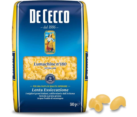 De Cecco Kurze Pasta 10x De Cecco Pasta 100% Italienisch Lumachine n° 180 kurze Pasta 500g 8001250121806