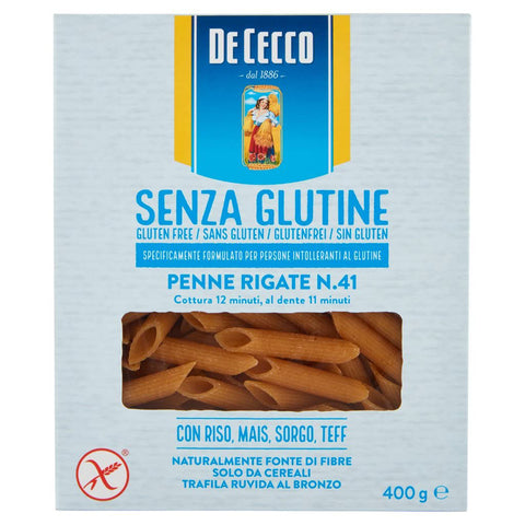 De Cecco Penne Rigate n. 41 senza Glutine Glutenfrei pasta nudeln 400 g 10x italienisch Original