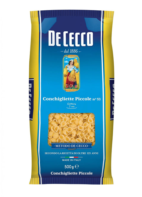 De Cecco Kurze Pasta 10x Pasta De Cecco 100% Italienisch Conchigliette Piccole n. 53 Nudeln 500g 8001250120533