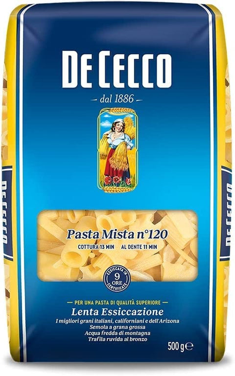 De Cecco Kurze Pasta 10x Pasta De Cecco 100% Italienisch Pasta Mista n° 120 gemischte pasta 500g 8001250121202