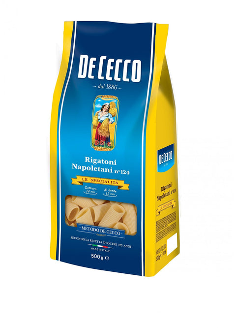 De Cecco Kurze Pasta 10x Pasta De Cecco 100% Italienisch Rigatoni Napoletani n 124 Nudeln 500g 8001250121240