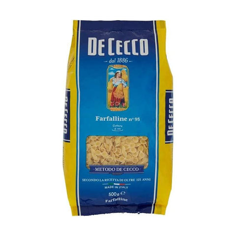 De Cecco Kurze Pasta 20x De Cecco Pasta 100% Italienisch Farfalline n° 95 kurze Pasta 500g 8001250120953