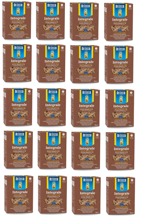 De Cecco Kurze Pasta 20x Pasta De Cecco Penne rigate integrali n 41 Vollkorn italienisch Nudeln 500 g 8001250006165