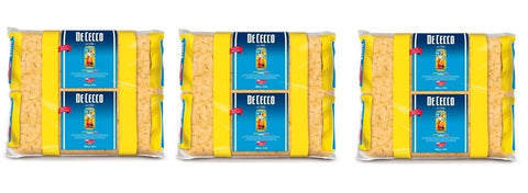 De Cecco Kurze Pasta 3x De Cecco Farfalle Pasta di Semola di Grano Duro Hartweizengrieß Pasta 100% Italienische Pasta Kurze Pasta Packung mit 3Kg 8001250180933