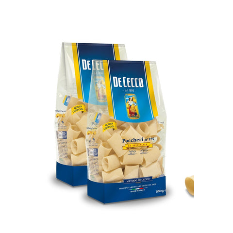 De Cecco Nudeln 'Paccheri' n.125, 500 g 3x Original italienisch
