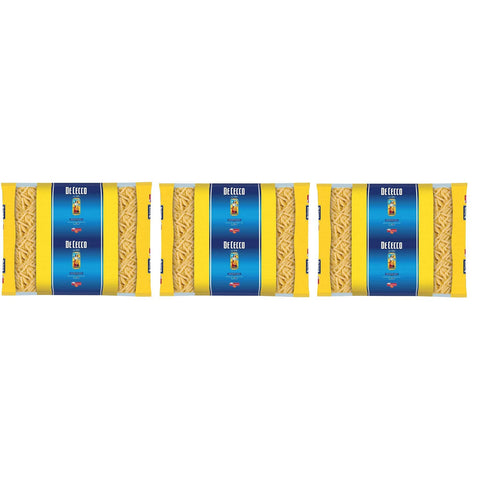 De Cecco Penne Lisce Pasta di Semola di Grano Duro Hartweizengrieß Pasta 100% Italienische Pasta Kurze Pasta Packung mit 3x3kg Original italienisch