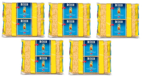 De Cecco Kurze Pasta 5x De Cecco Farfalle Pasta di Semola di Grano Duro Hartweizengrieß Pasta 100% Italienische Pasta Kurze Pasta Packung mit 3Kg 8001250180933