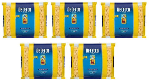De Cecco Kurze Pasta 5x De Cecco Mezzi Rigatoni Pasta di Semola di Grano Duro Hartweizengrieß Pasta 100% Italienische Pasta Kurze Pasta Packung mit 3Kg 8001250180261