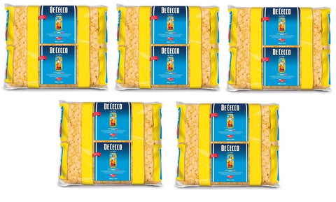 De Cecco Kurze Pasta 5x De Cecco Orecchiette Pasta di Semola di Grano Duro Hartweizengrieß Pasta 100% Italienische Pasta Kurze Pasta Packung mit 3Kg 8001250180919