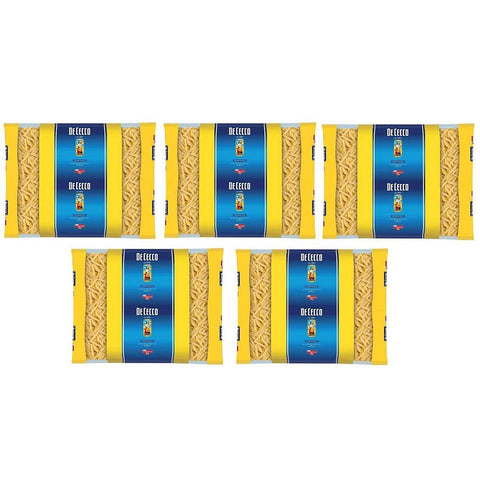 De Cecco Penne Rigate Pasta di Semola di Grano Duro Hartweizengrieß Pasta 100% Italienische Pasta Kurze Pasta Packung mit 5x3kg Original italienisch