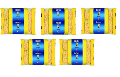 De Cecco Kurze Pasta 5x De Cecco Tortiglioni Pasta di Semola di Grano Duro Hartweizengrieß Pasta 100% Italienische Pasta Kurze Pasta Packung mit 3Kg 8001250180230