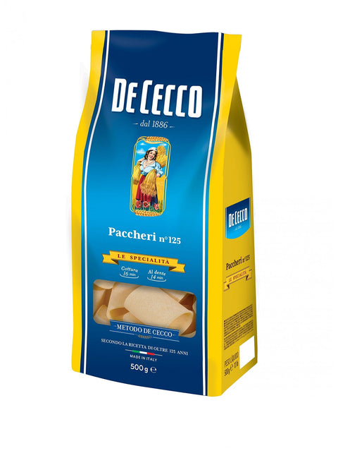 De Cecco Kurze Pasta 5x Pasta De Cecco 100% Italienisch Paccheri n 125 Nudeln 500g 8001250121257