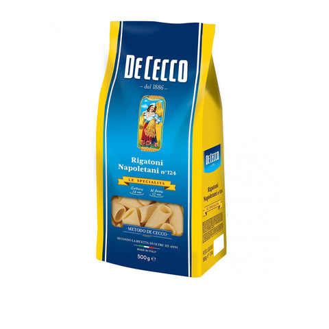 De Cecco Pasta De Cecco 100% Rigatoni Napoletani n 124 Nudeln 5x 500g italienisch Original