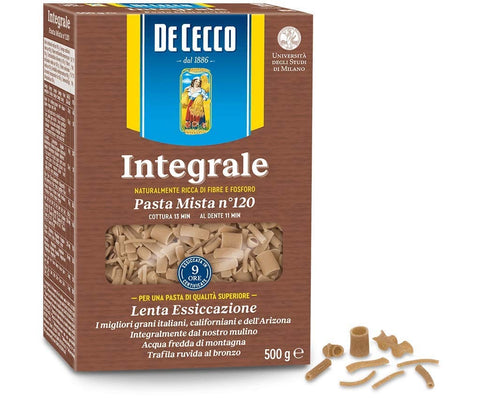 De Cecco Kurze Pasta 5x Pasta De Cecco Pasta mista integrali n. 120 Vollkorn italienisch Nudeln 500 g 8001250008855