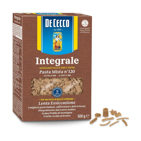 De Cecco Pasta Pasta mista integrali n. 120 Vollkorn Nudeln 5x500g Original italienisch