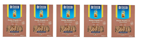 De Cecco Kurze Pasta 5x Pasta De Cecco Penne rigate integrali n 41 Vollkorn italienisch Nudeln 500 g 8001250006165