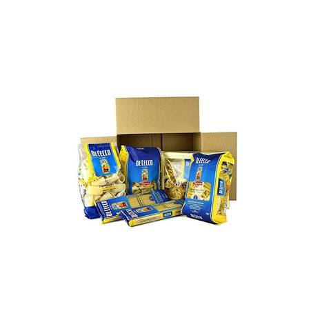 De Cecco Box Italienische Pasta ( 6 x 500g ) 5 verschiedene Formate ( Paccheri - Spaghettoni Quadrati- Penne Rigate - Tagliatelle all'uovo - Tortiglioni ) Original italienisch
