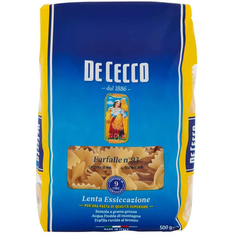 De Cecco Farfalle N°93 24x500g Original italienisch Pasta