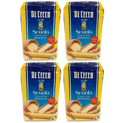 De Cecco Hartweizengrieß Semola di grano duro rimacinata 4x1kg Original italienisch Pasta