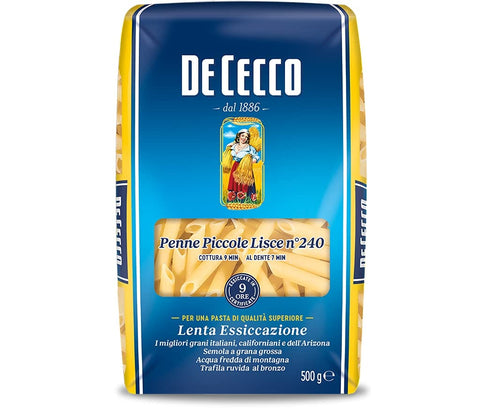 De Cecco Kleine glatte Stifte, harte Weizenpaste, - [Packung mit 12 Stück] 500 g Original italienisch