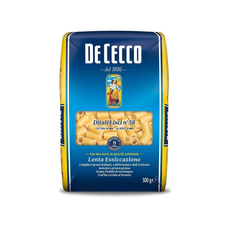 De Cecco Kurze Pasta De Cecco Pasta 100% Italienisch Ditali Lisci n°58 Nudeln 500 g kurze Pasta Original 8001250120588