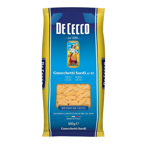De Cecco Kurze Pasta De Cecco Pasta De Cecco 100% Italienisch Gnocchetti Sardi n. 83 Nudeln 500 g 10x italienisch Original 8001250121592