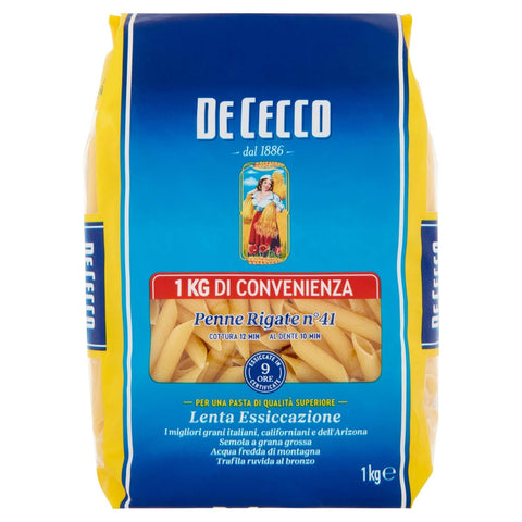 De Cecco Kurze Pasta De Cecco Penne rigate 41 1kg 8001250160416