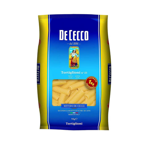 De Cecco Tortiglioni N°23 (12 X 1 kg) Kurze Pasta italienisch Original