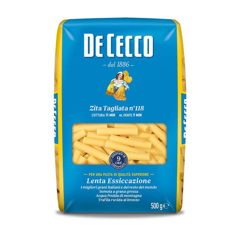 De Cecco Zita Schnittpaste 6 Stück à 500 g [3 kg] Kurze Pasta italienisch Original