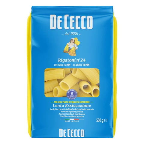 De Cecco Kurze Pasta RIGATONI N 24 GR 500 X 20 24094140244
