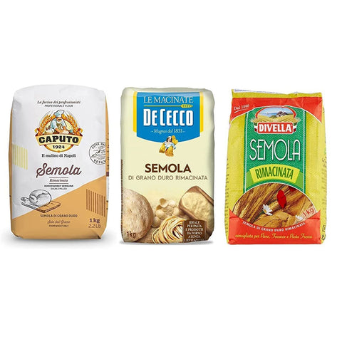 De Cecco TESTPAKET Divella Caputo Semola Grano Duro Rimacinata Hartweizengries 1x3010g Original italienisch Pasta